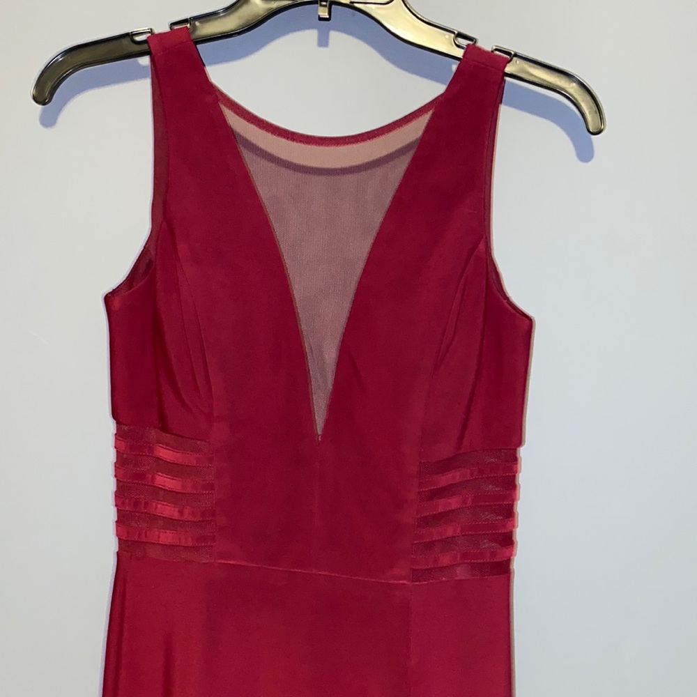 Long Burgundy Prom Dress